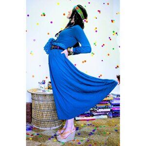 Vintage Teal Green Red Nature Scarf Accessory